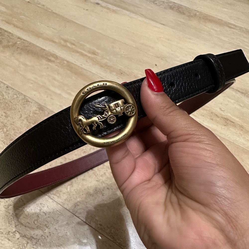 COACH leather belt